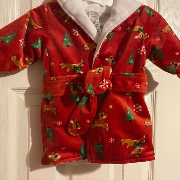 Rudolph the Red Nosed Reindeer Hooded Robe - Picture 1 of 6